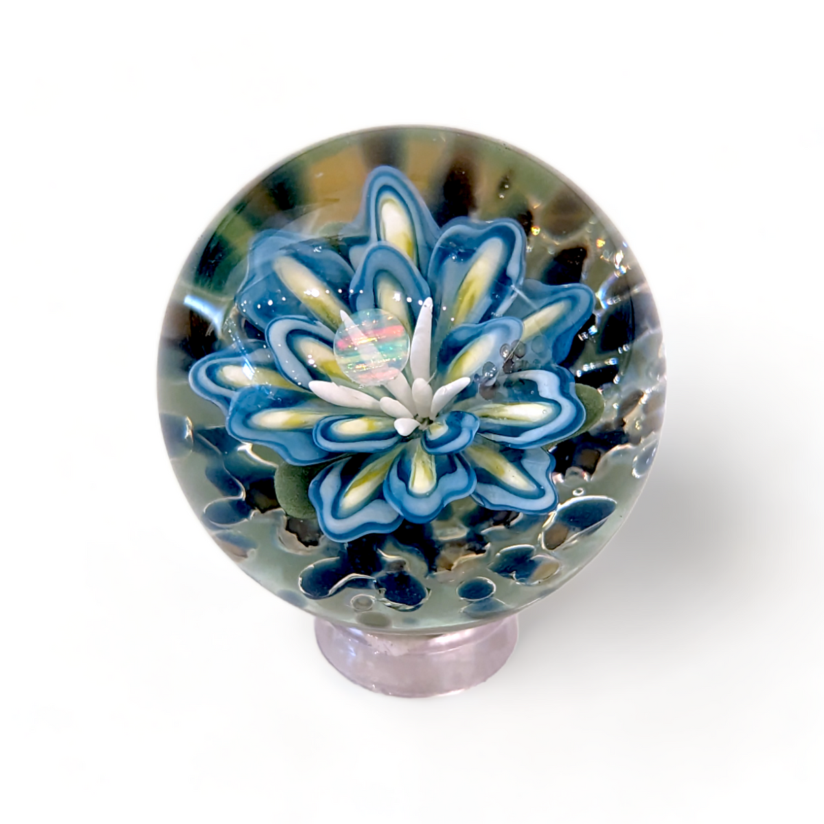 工芸品 Flower base marble color 4283sabinablueflowermarble_2.