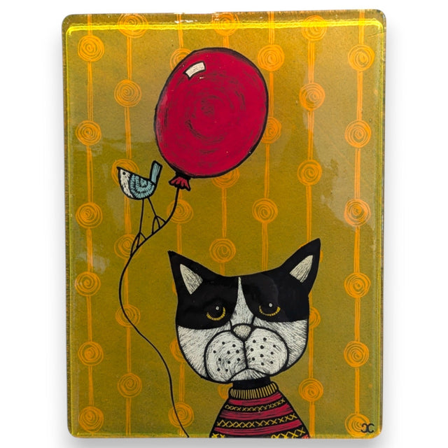Silly Dog Hanging Tile 6x8"