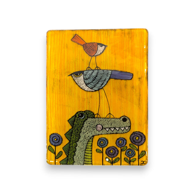 Silly Dog Hanging Tile 6x8"