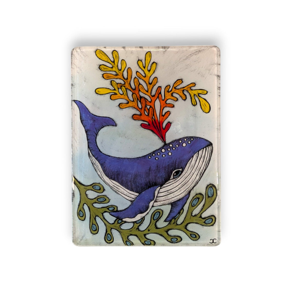 Silly Dog Hanging Tile 6x8"