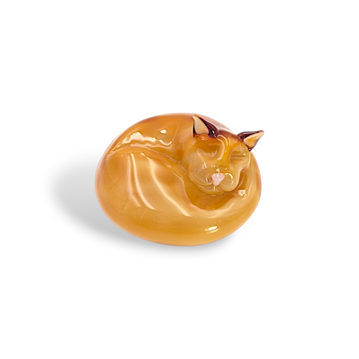 Curled Cat Sculpture