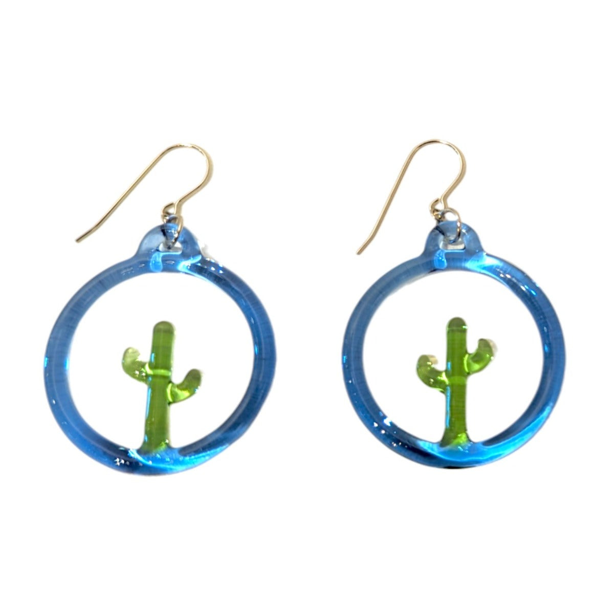 Cactus Hoop Earrings