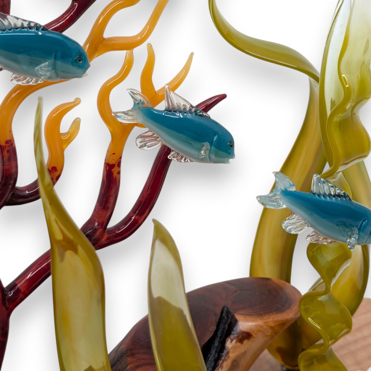 Marine Sculpture - Fan Coral with Kelp