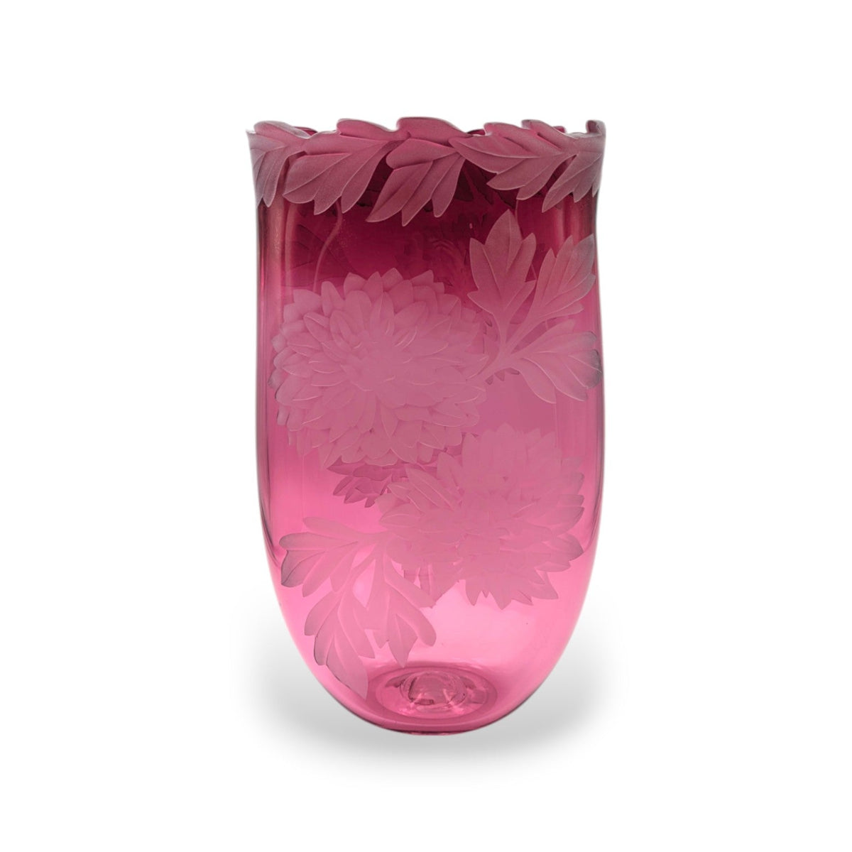 Dahlias Galore Flat Vase