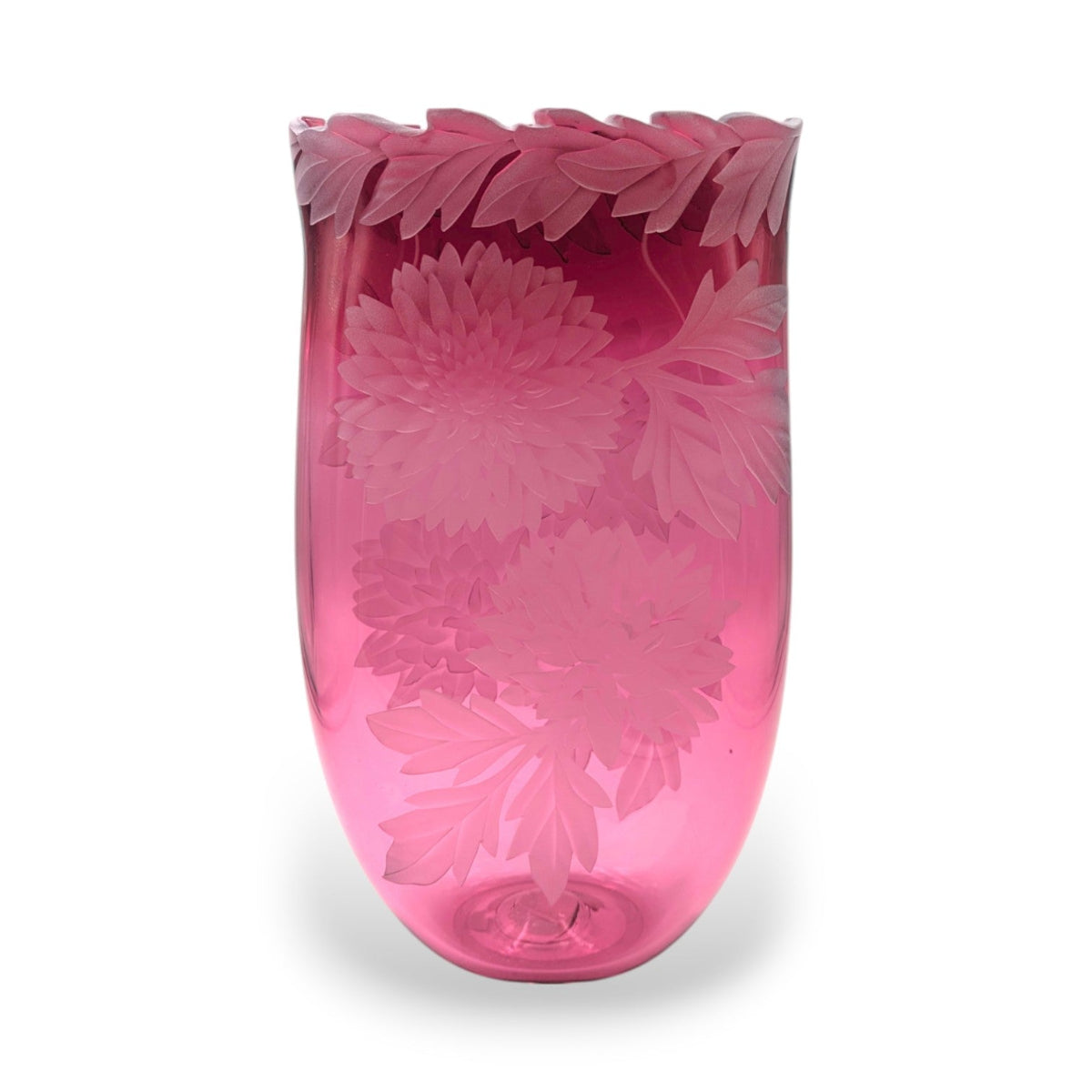 Dahlias Galore Flat Vase