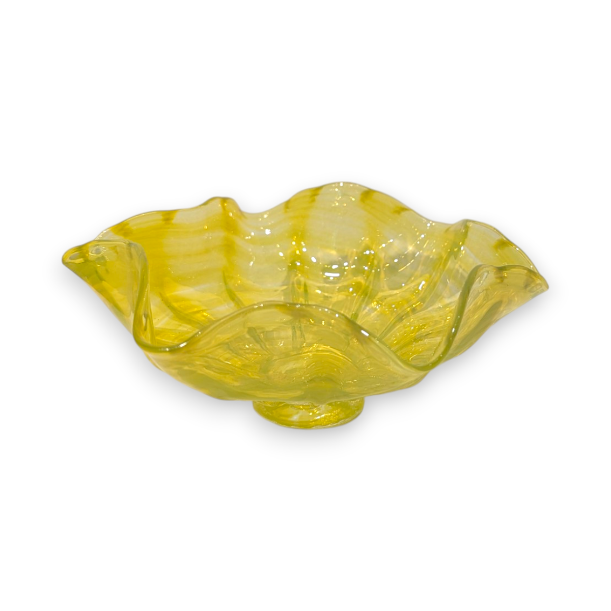 Small Multicolor Fluted Bowl