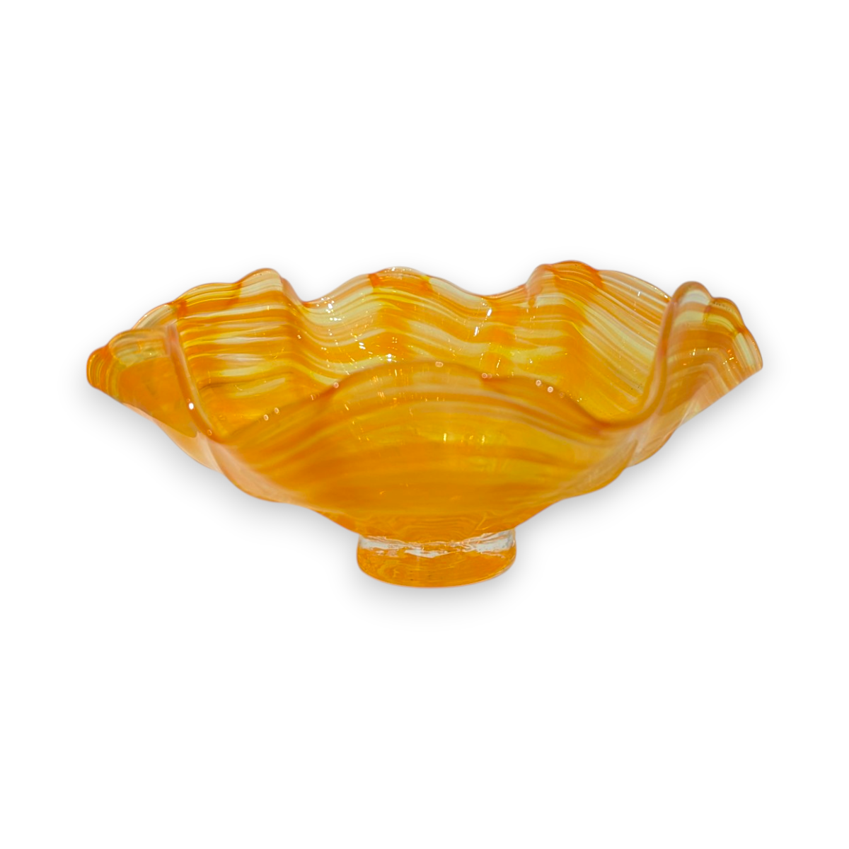 Small Multicolor Fluted Bowl