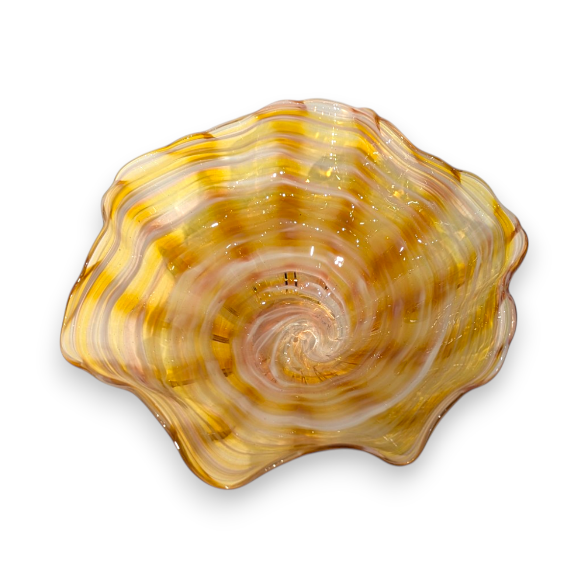 Small Multicolor Fluted Bowl