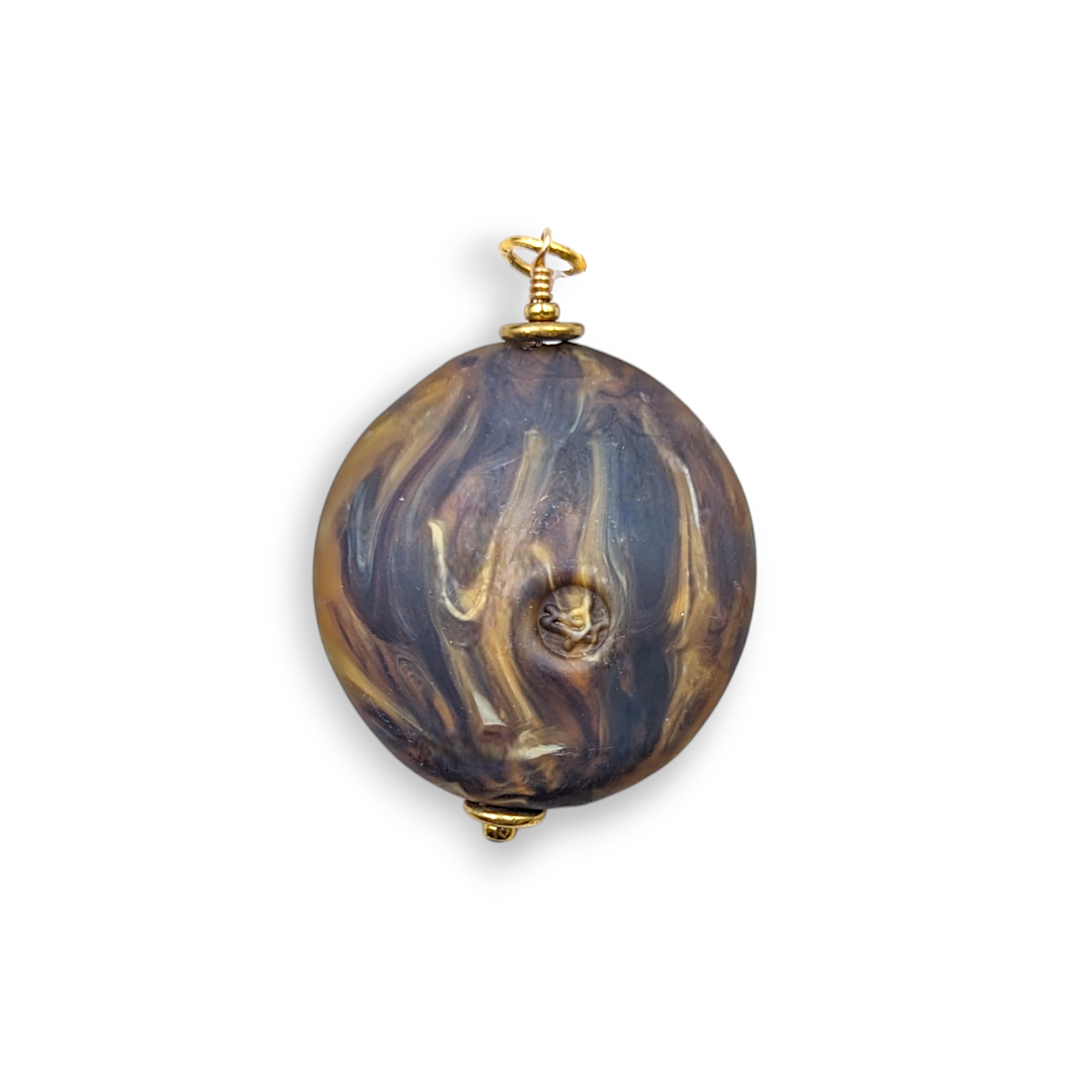 Forget-Me-Nots Lentil Pendant