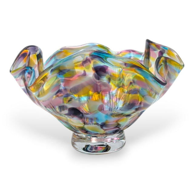 Small Multicolor Fluted Bowl