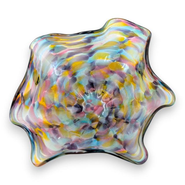 Small Multicolor Fluted Bowl