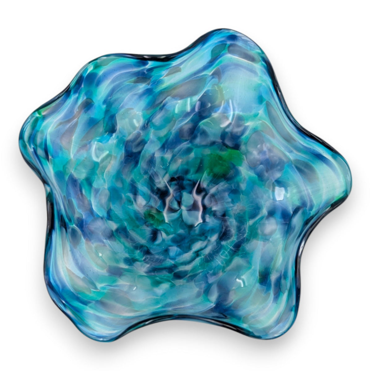 Small Multicolor Fluted Bowl