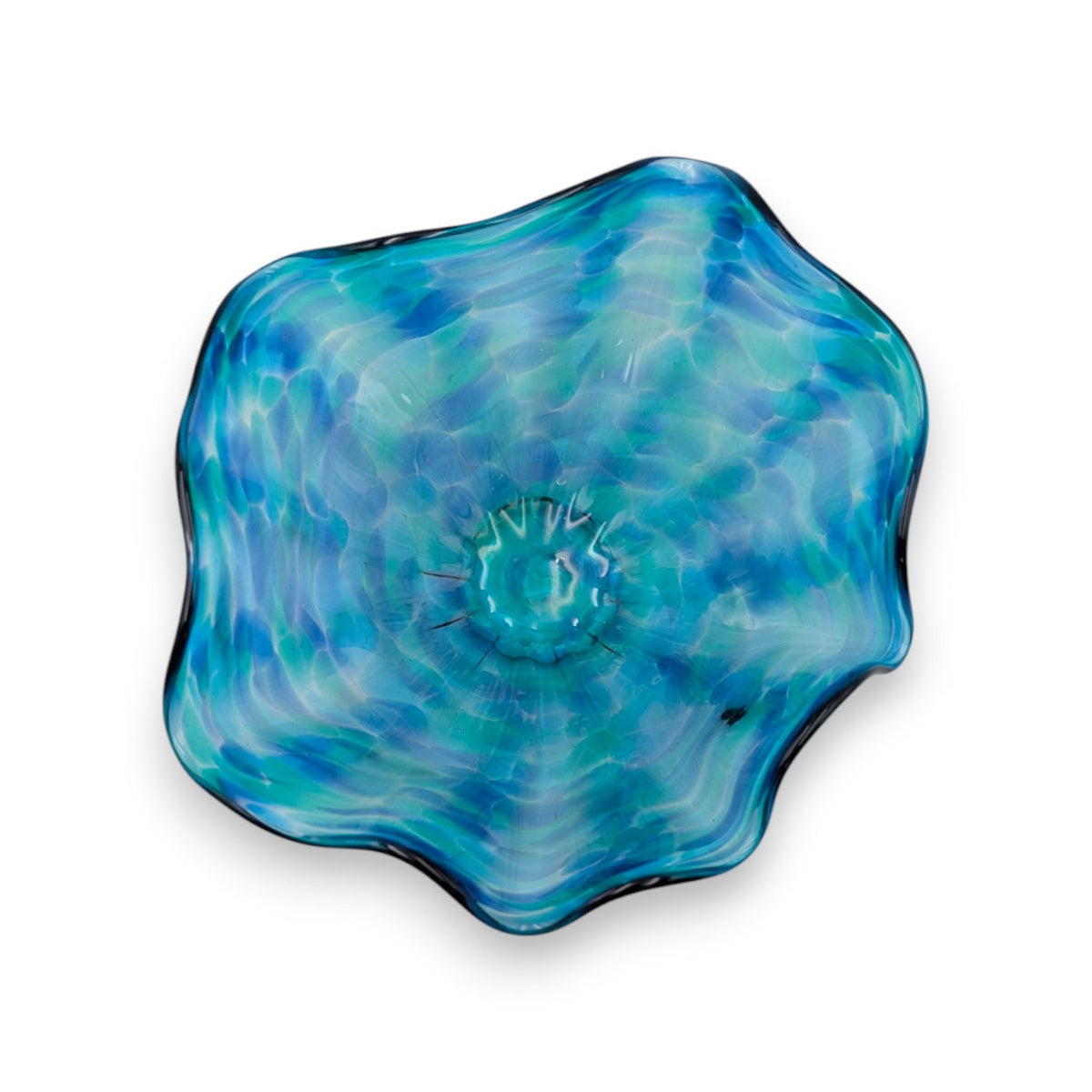 Small Multicolor Fluted Bowl