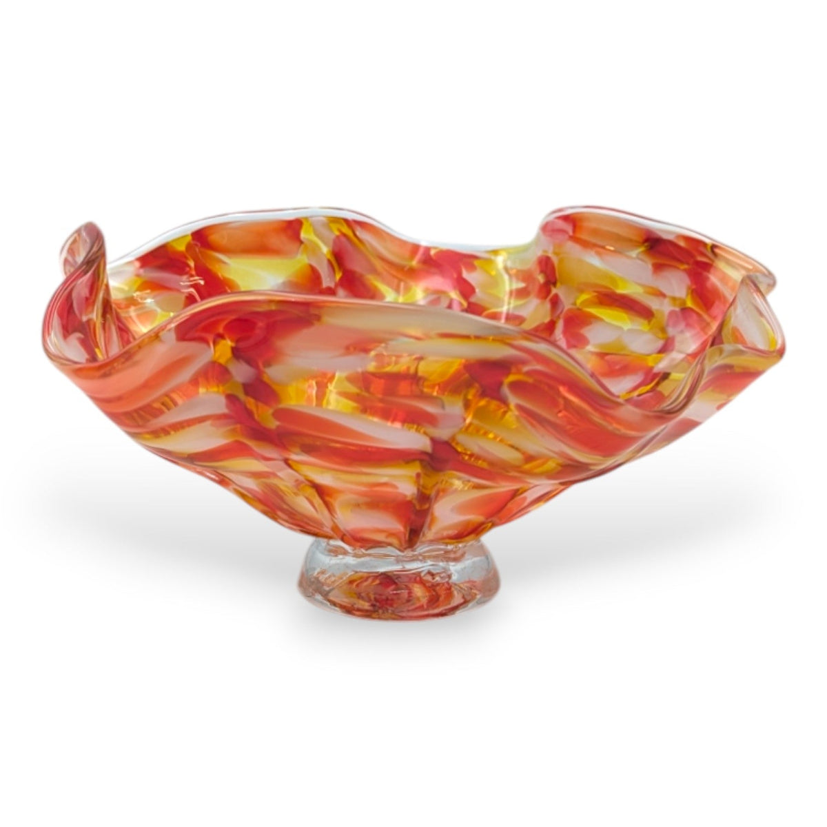 Small Multicolor Fluted Bowl