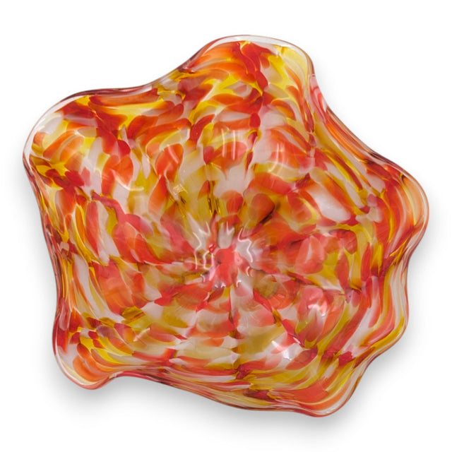 Small Multicolor Fluted Bowl