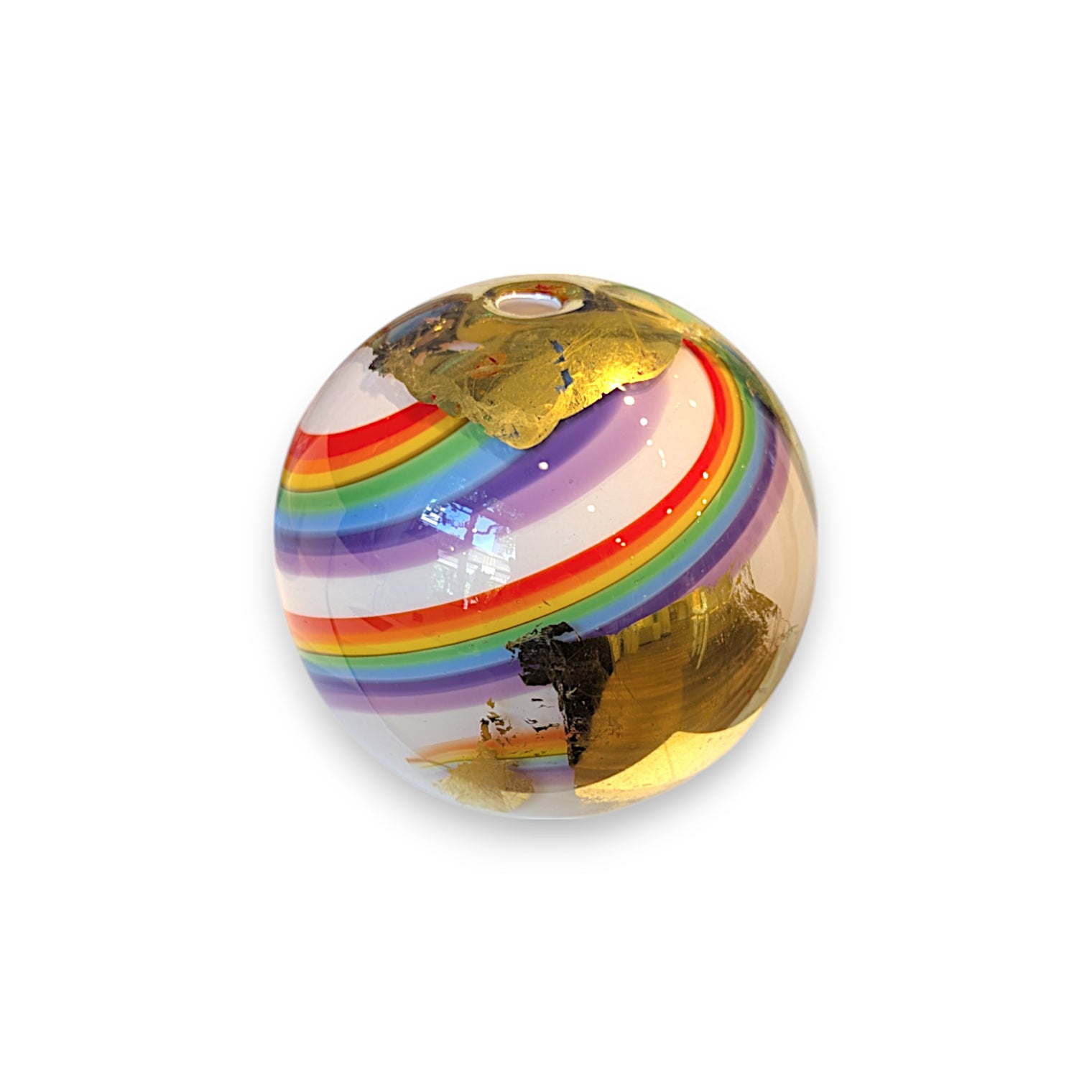 Rainbow & Gold Globe