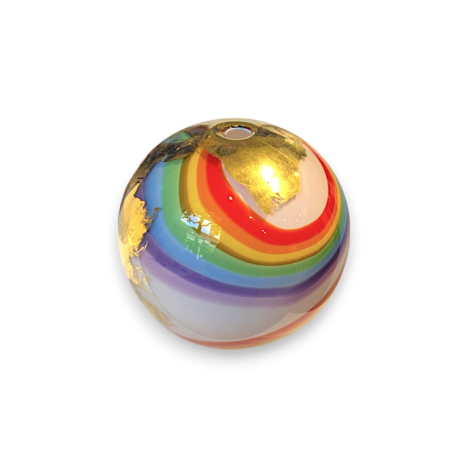 Rainbow & Gold Globe