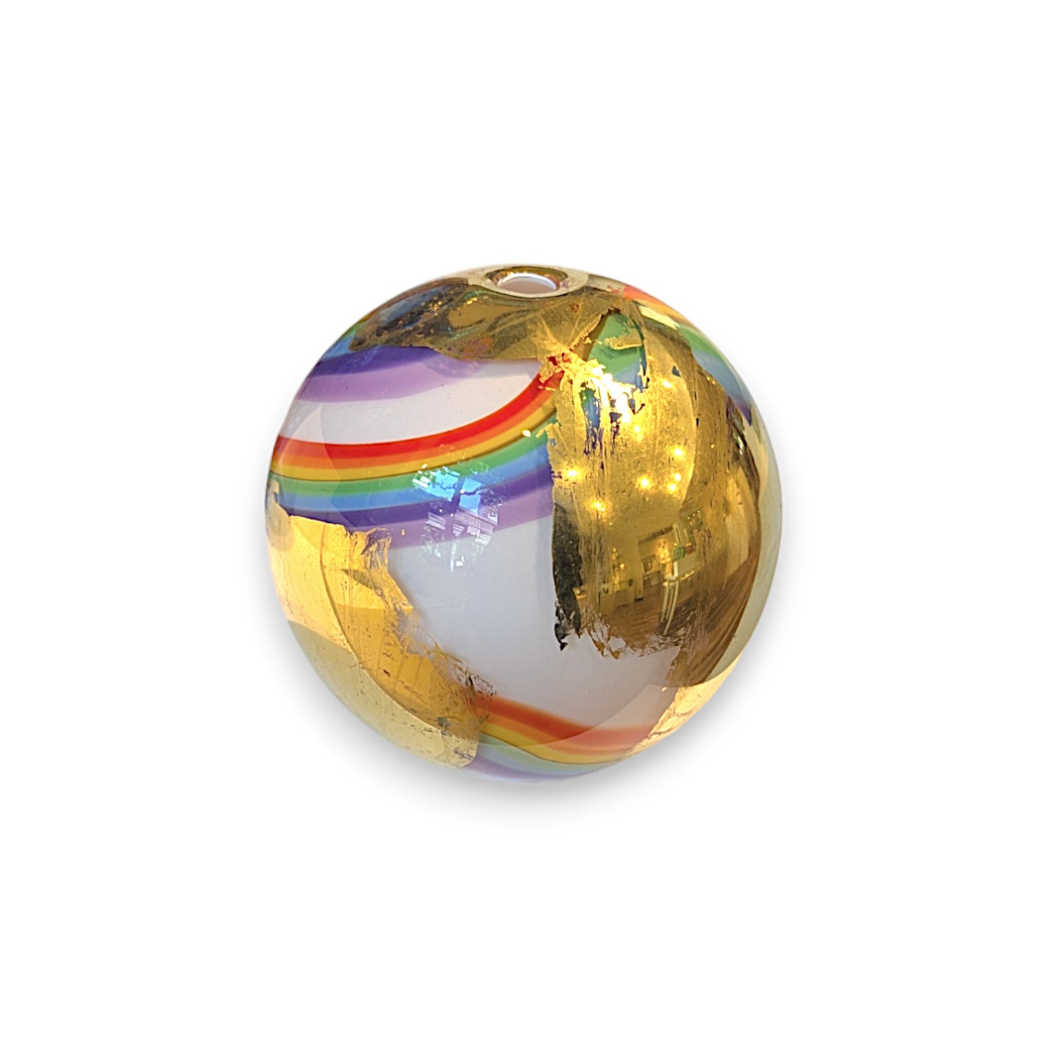 Rainbow & Gold Globe