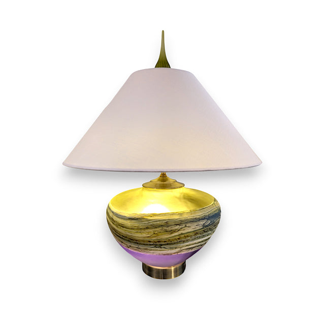 Lime Amethyst Lamp