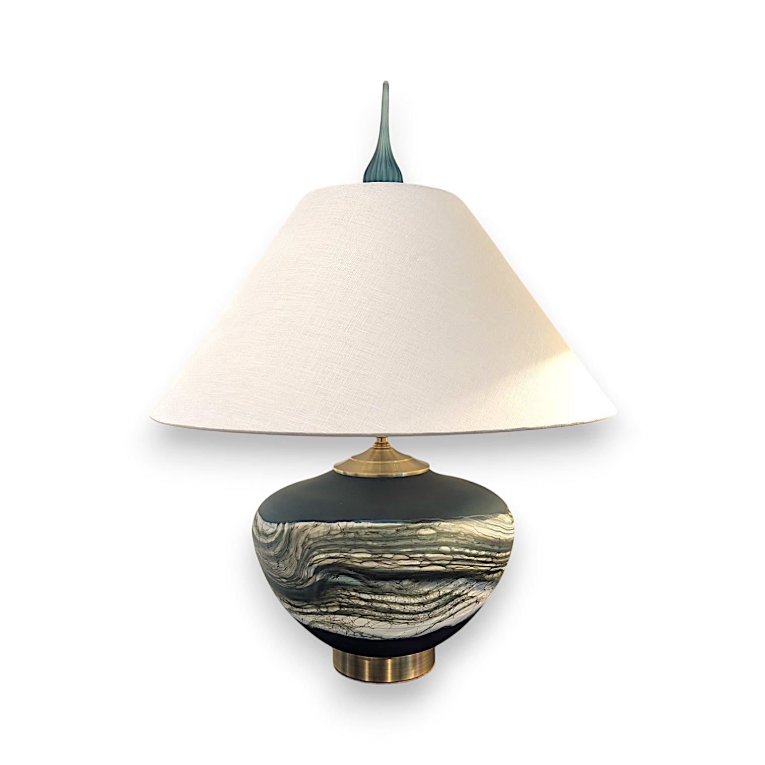 Sage Cobalt Lamp