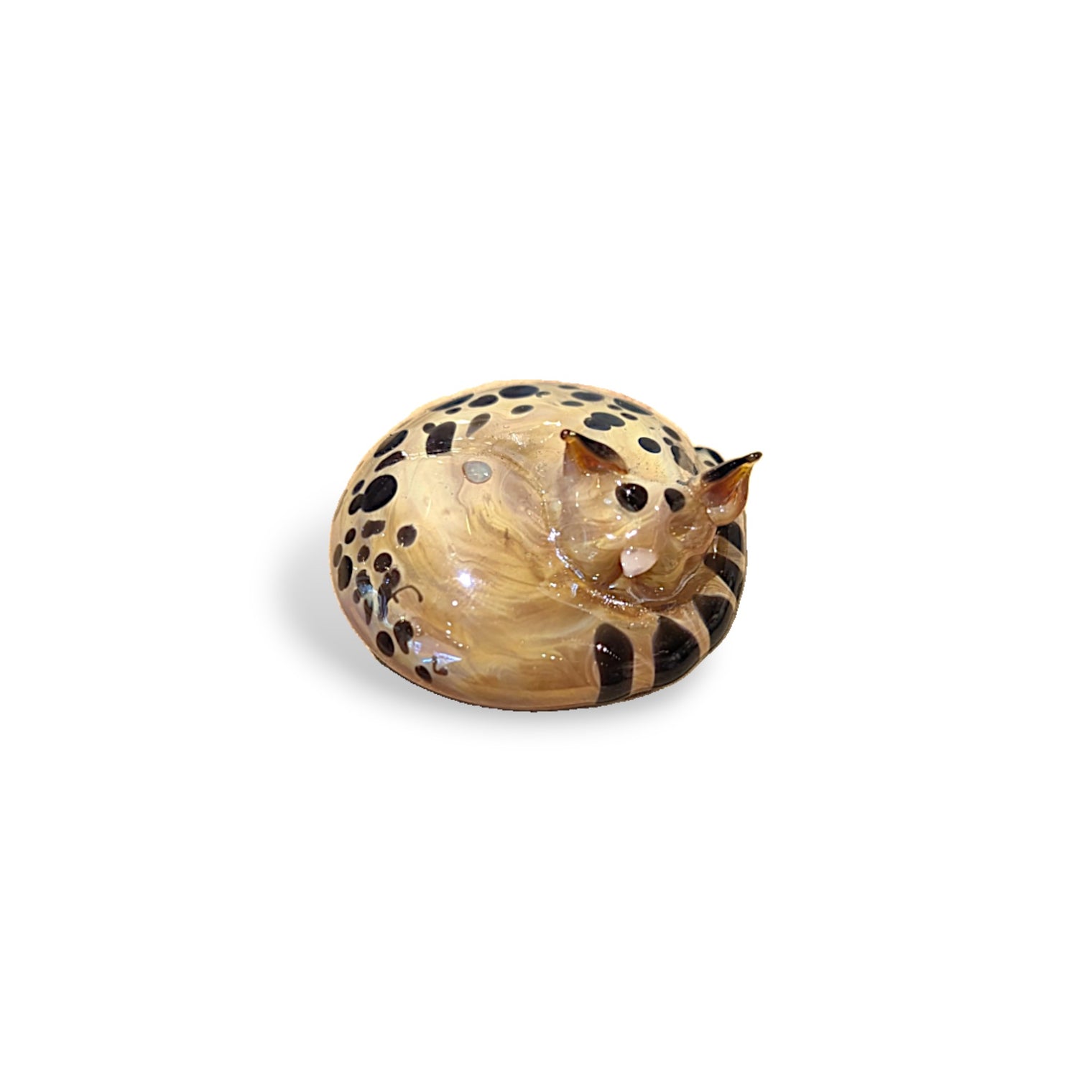 Curled Cat Sculpture