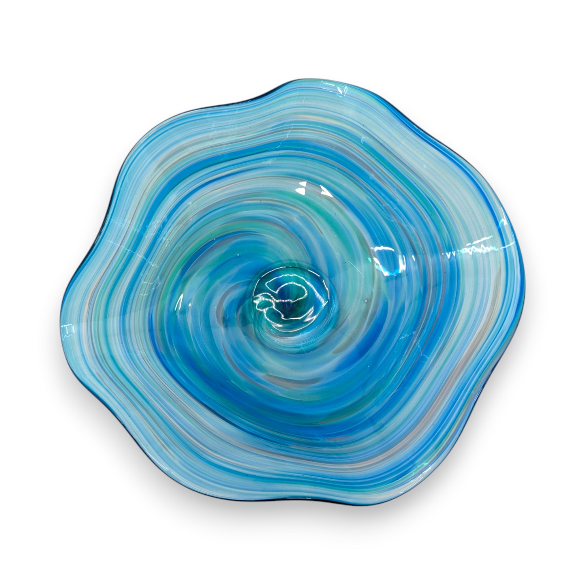 Small Multicolor Fluted Bowl