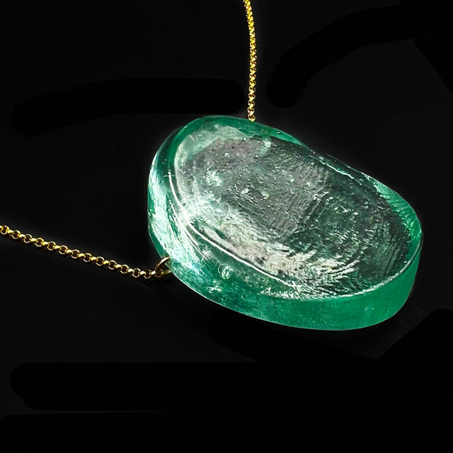 Hot Pressed Mini Ellipse Pendant