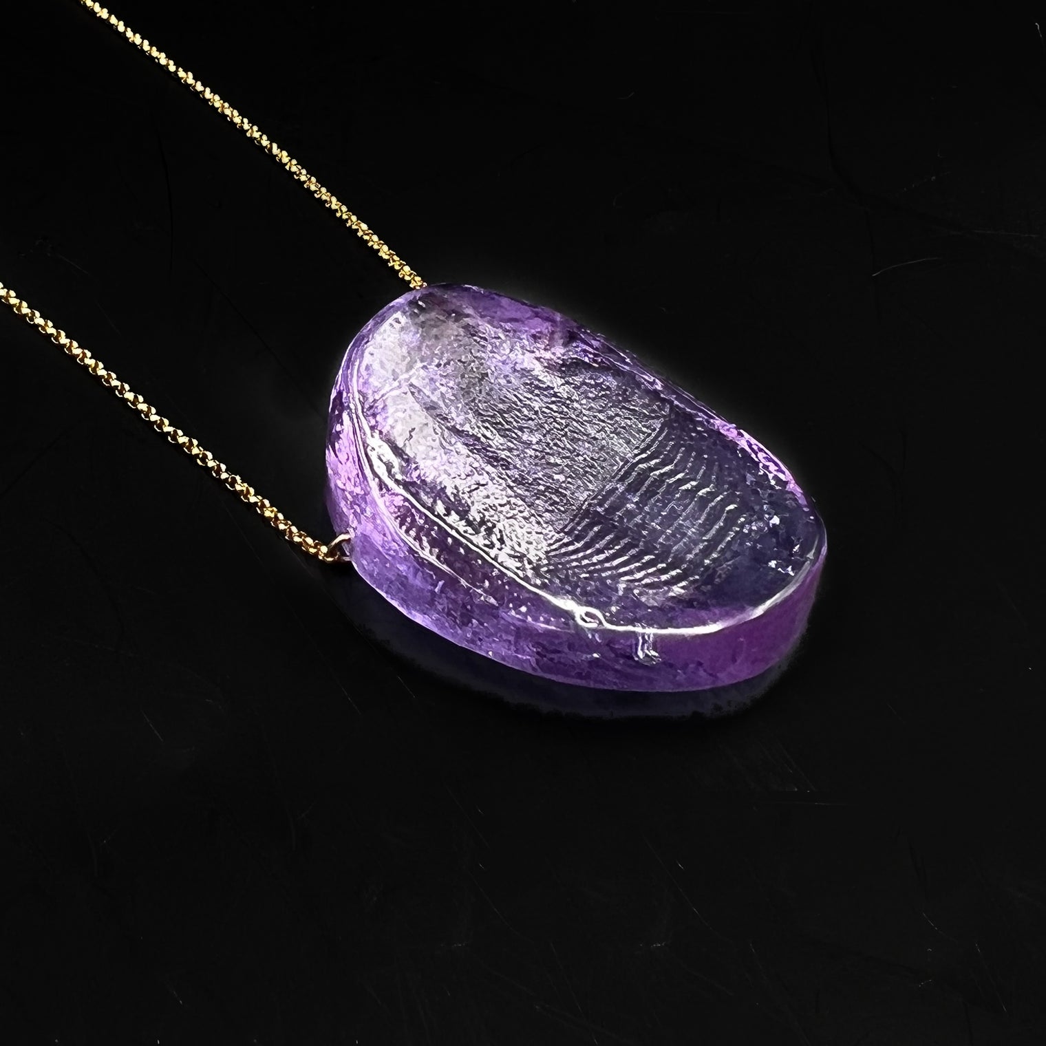 Hot Pressed Mini Ellipse Pendant