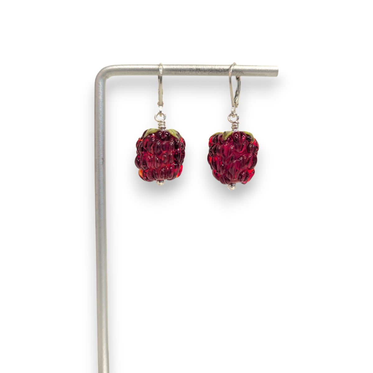 Raspberry Earrings