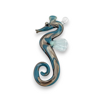 Seahorse Glass Ornament