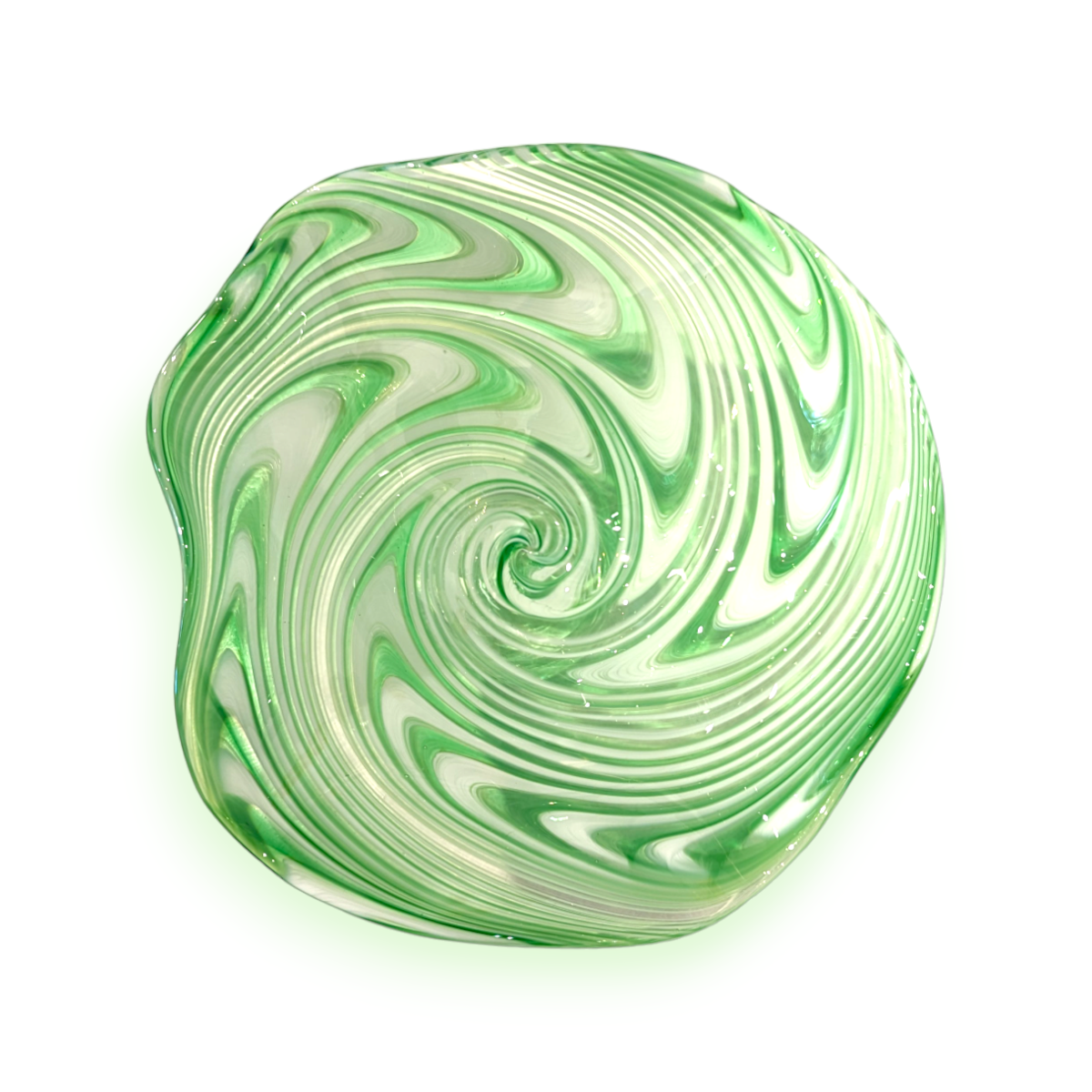 Fluted Peppermint Bowl