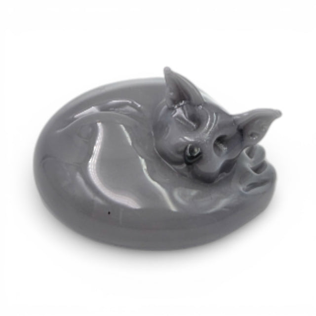 Curled Cat Sculpture