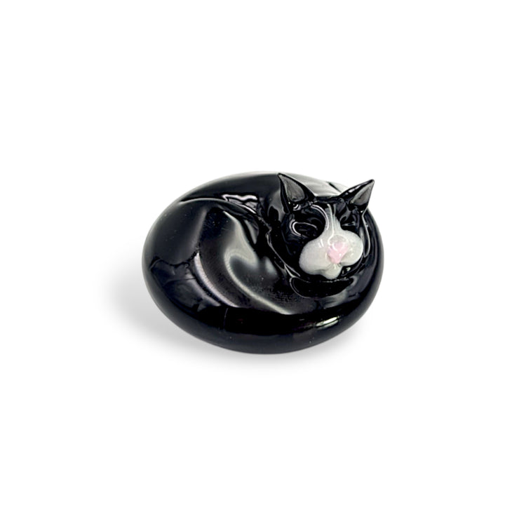 Curled Cat Sculpture