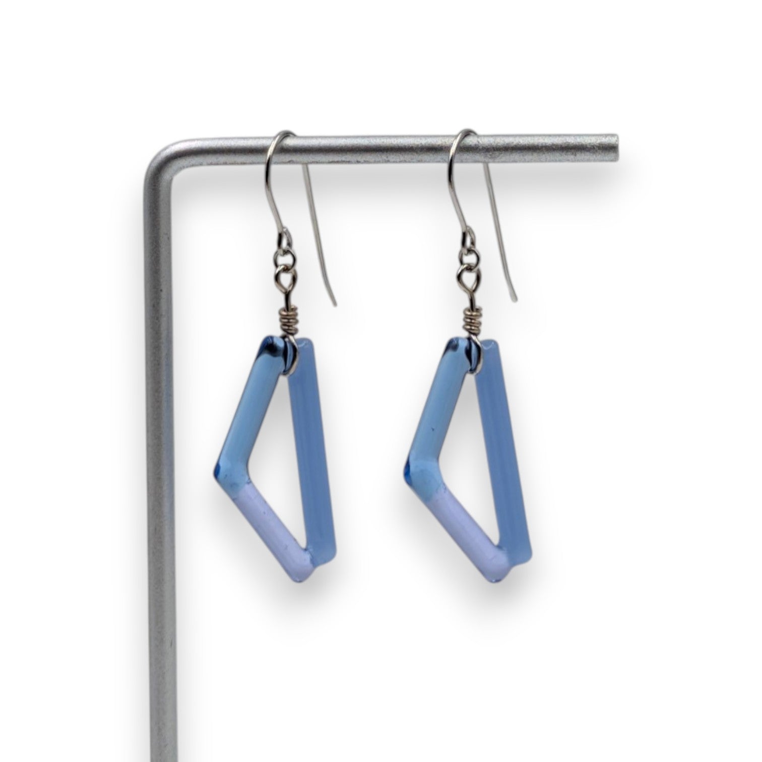 Tri-Color Triangle Arrow Earrings