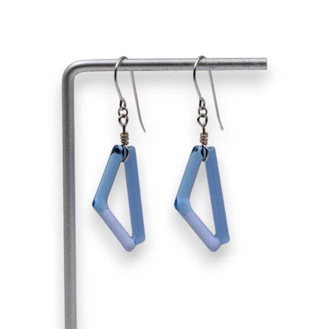 Tri-Color Triangle Arrow Earrings