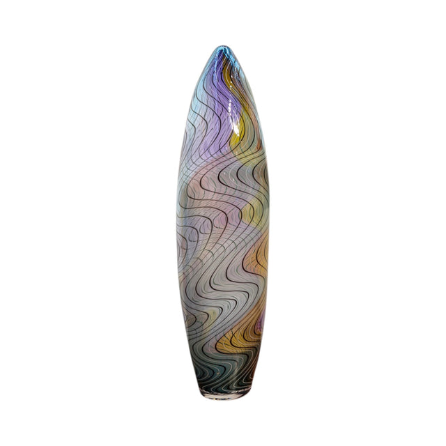 Tall Water Vessel Amber Purple