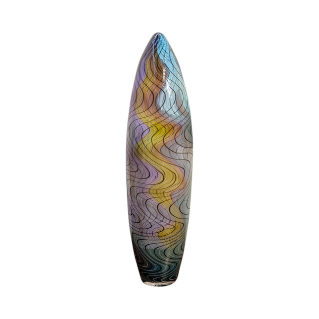 Tall Water Vessel Amber Purple