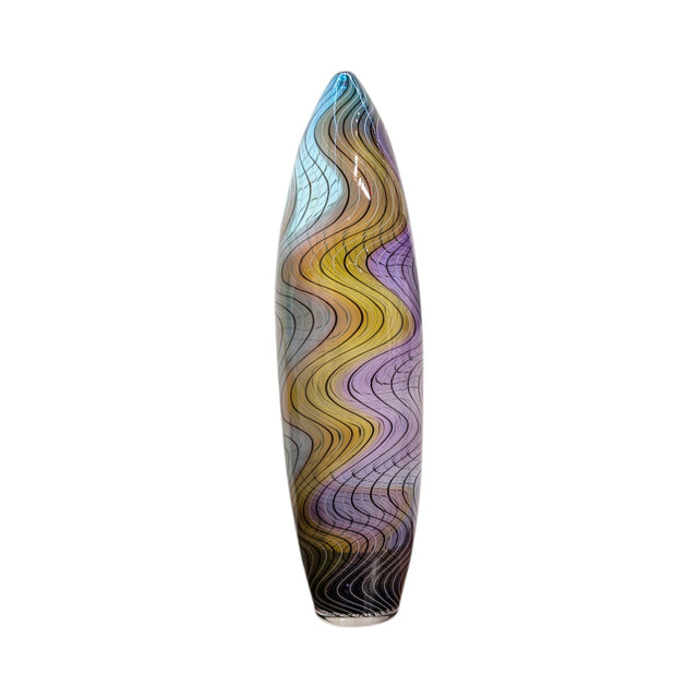 Tall Water Vessel Amber Purple