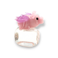 Flying Pig on Ice Sculpture