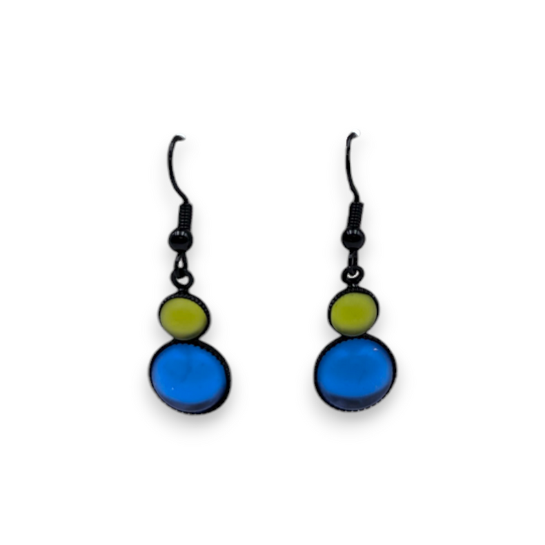 Double Round Drop Earring