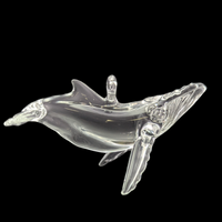 Clear Humpback Whale Ornament