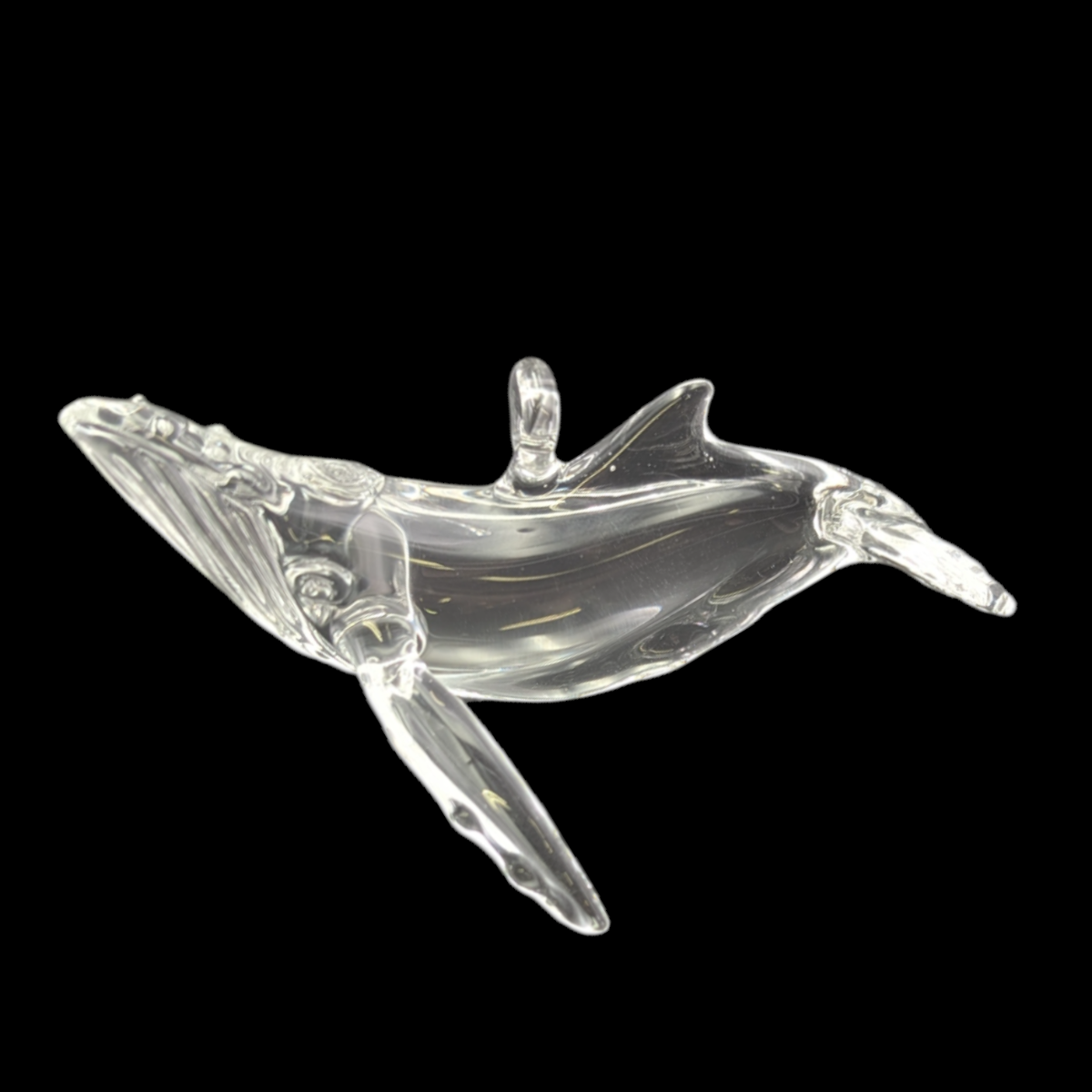 Clear Humpback Whale Ornament