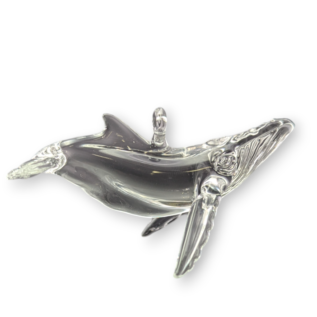 Clear Humpback Whale Ornament