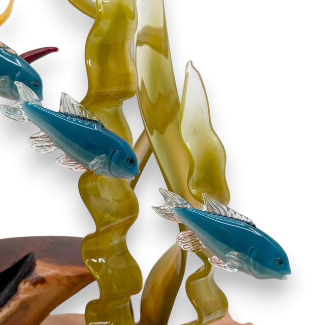 Marine Sculpture - Fan Coral with Kelp