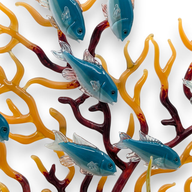 Marine Sculpture - Fan Coral with Kelp