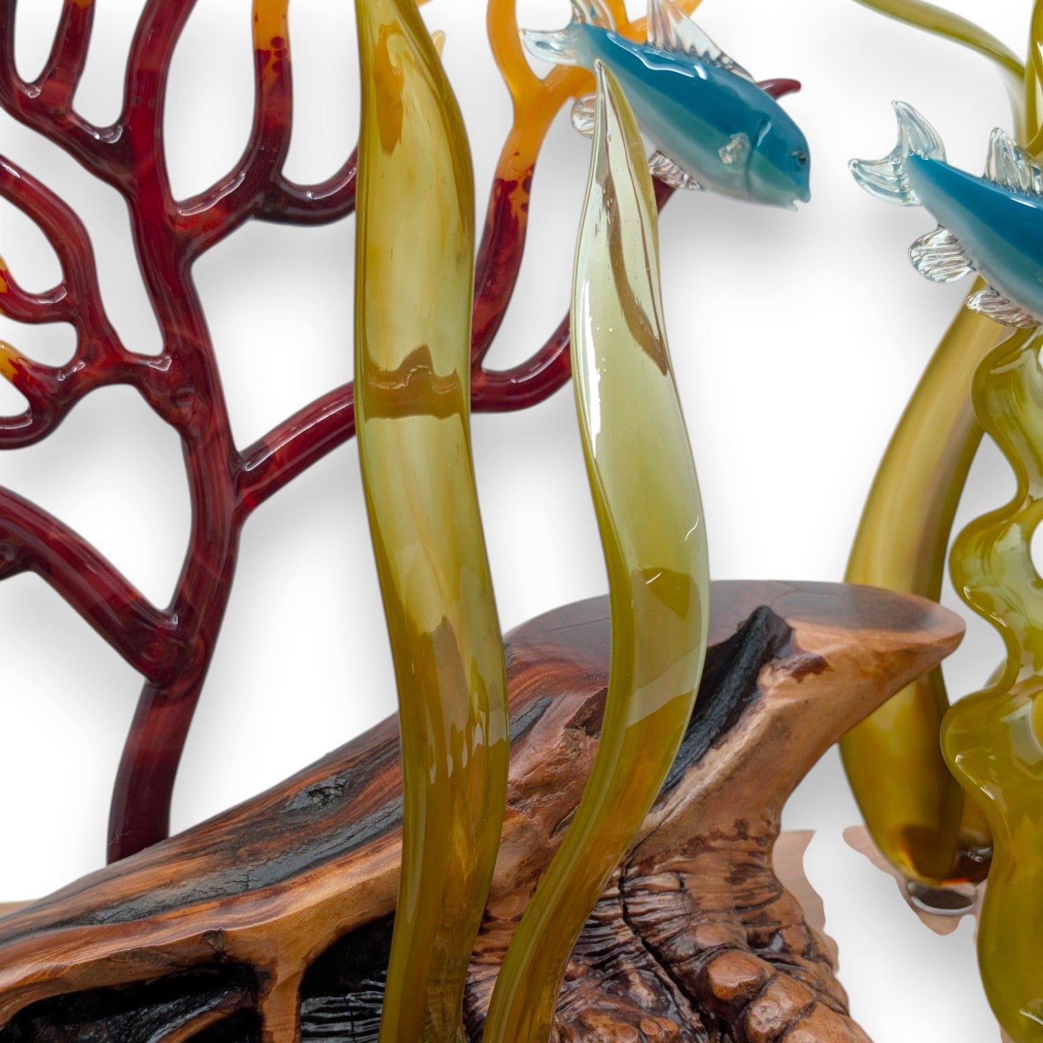 Marine Sculpture - Fan Coral with Kelp