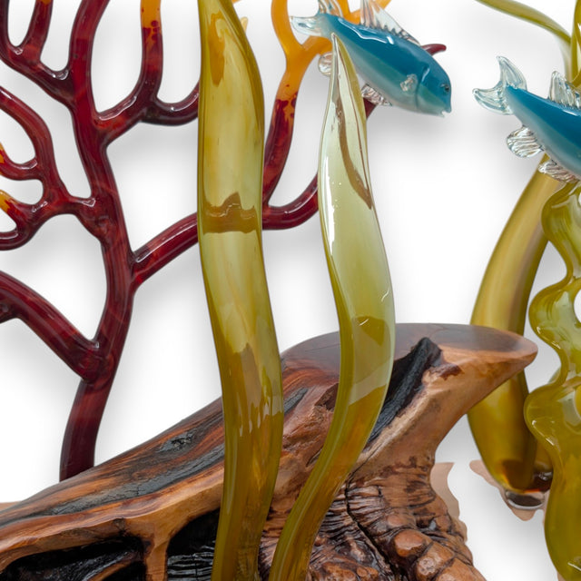 Marine Sculpture - Fan Coral with Kelp