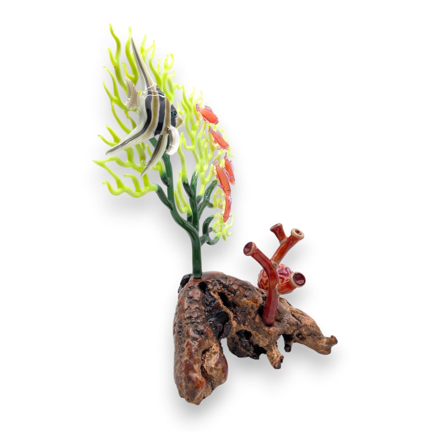 Marine Sculpture - Fan Coral and Angelfish