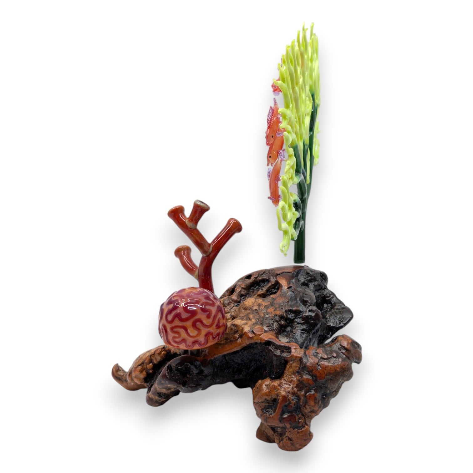 Marine Sculpture - Fan Coral and Angelfish