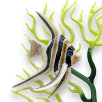 Marine Sculpture - Fan Coral and Angelfish